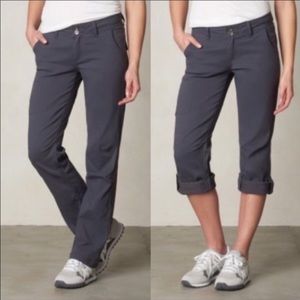 prAna Halle Hiking Pant Gray Stretch Athletic Size 4.